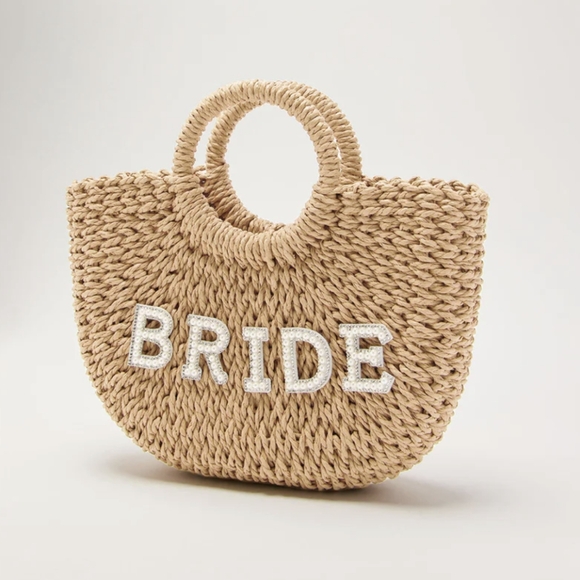 BRIDE Woven Tote Bage - Picture 2 of 7